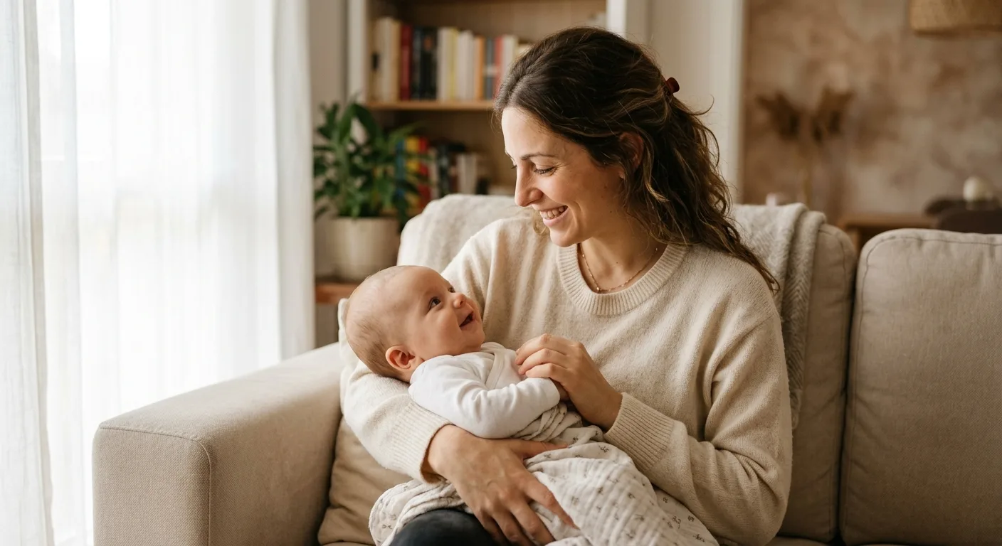 Quando il neonato inizia a sorridere è riconoscere la mamma