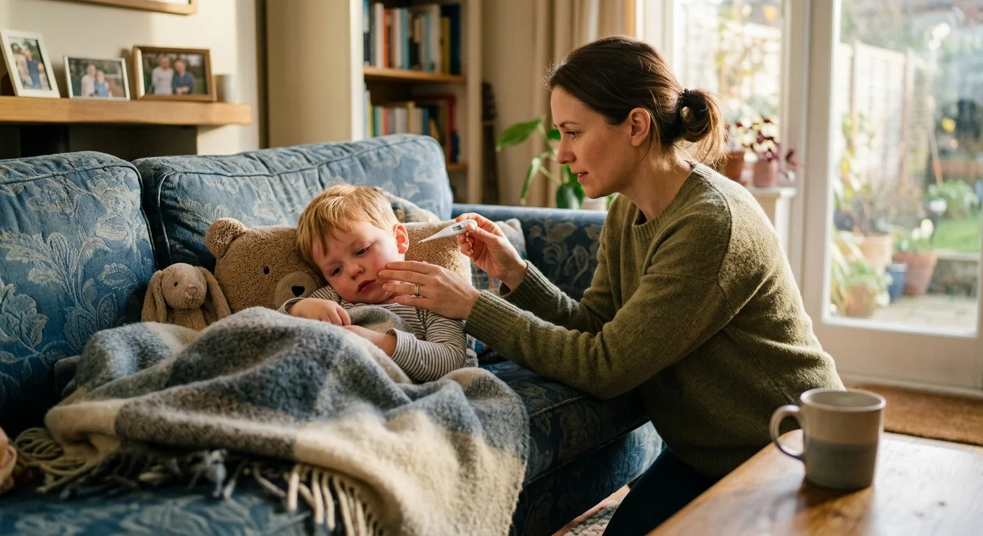Come distinguere il raffreddore dall'influenza nei bambini piccoli