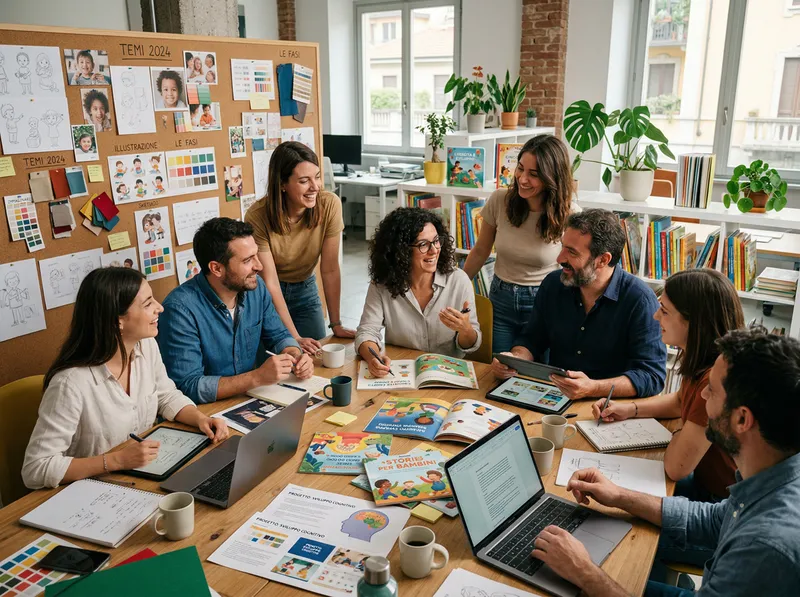 Il team editoriale PediaGo al lavoro